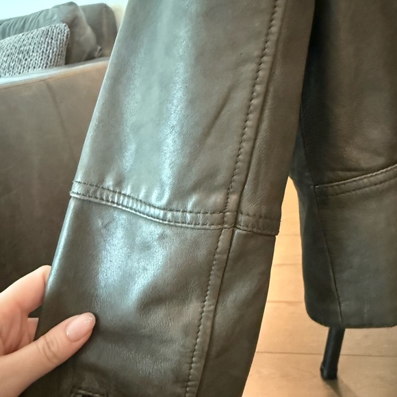 Mango Women's  Leather Jacket - Picture 12 of 13